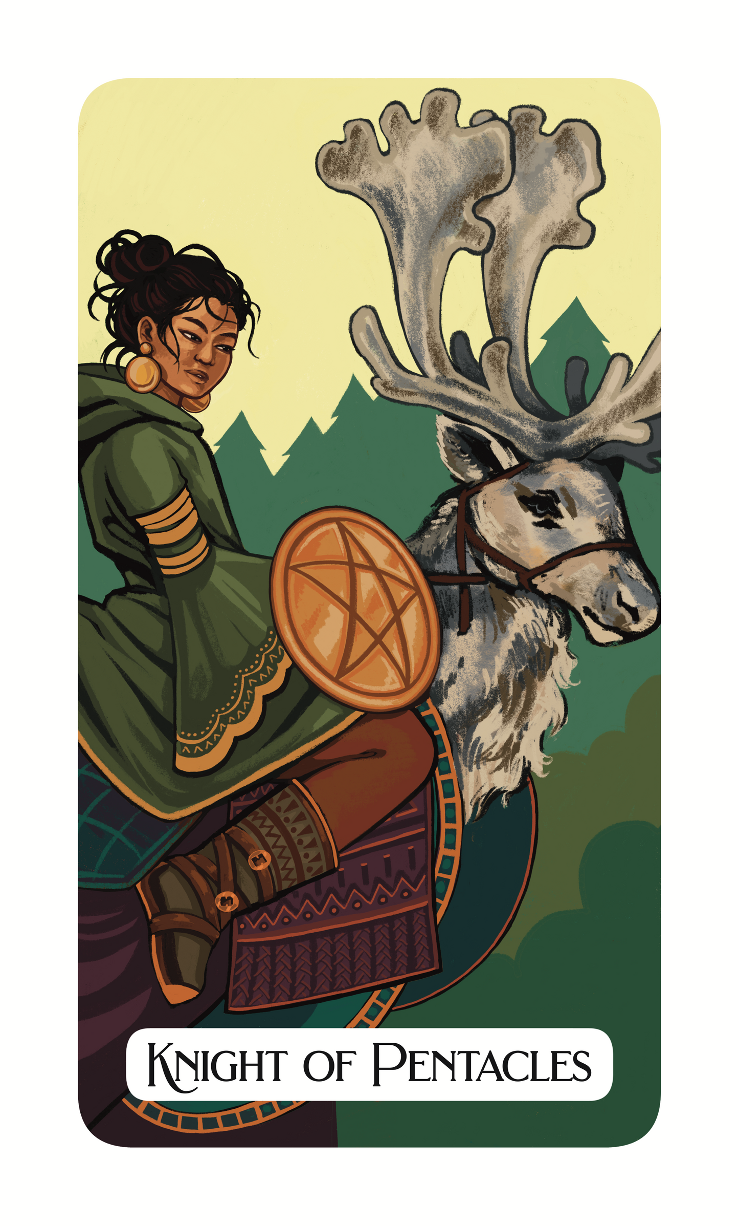 Knight Of Pentacles - Sapphic Magic Tarot