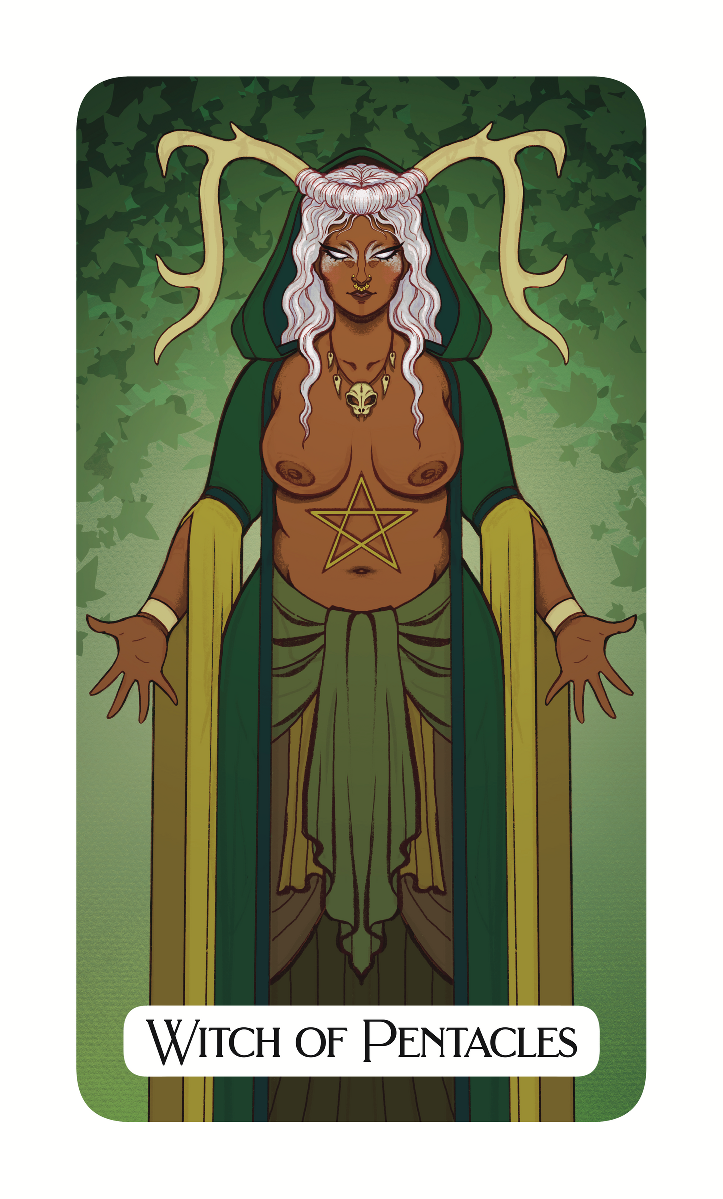 Witch Of Pentacles - Sapphic Magic Tarot