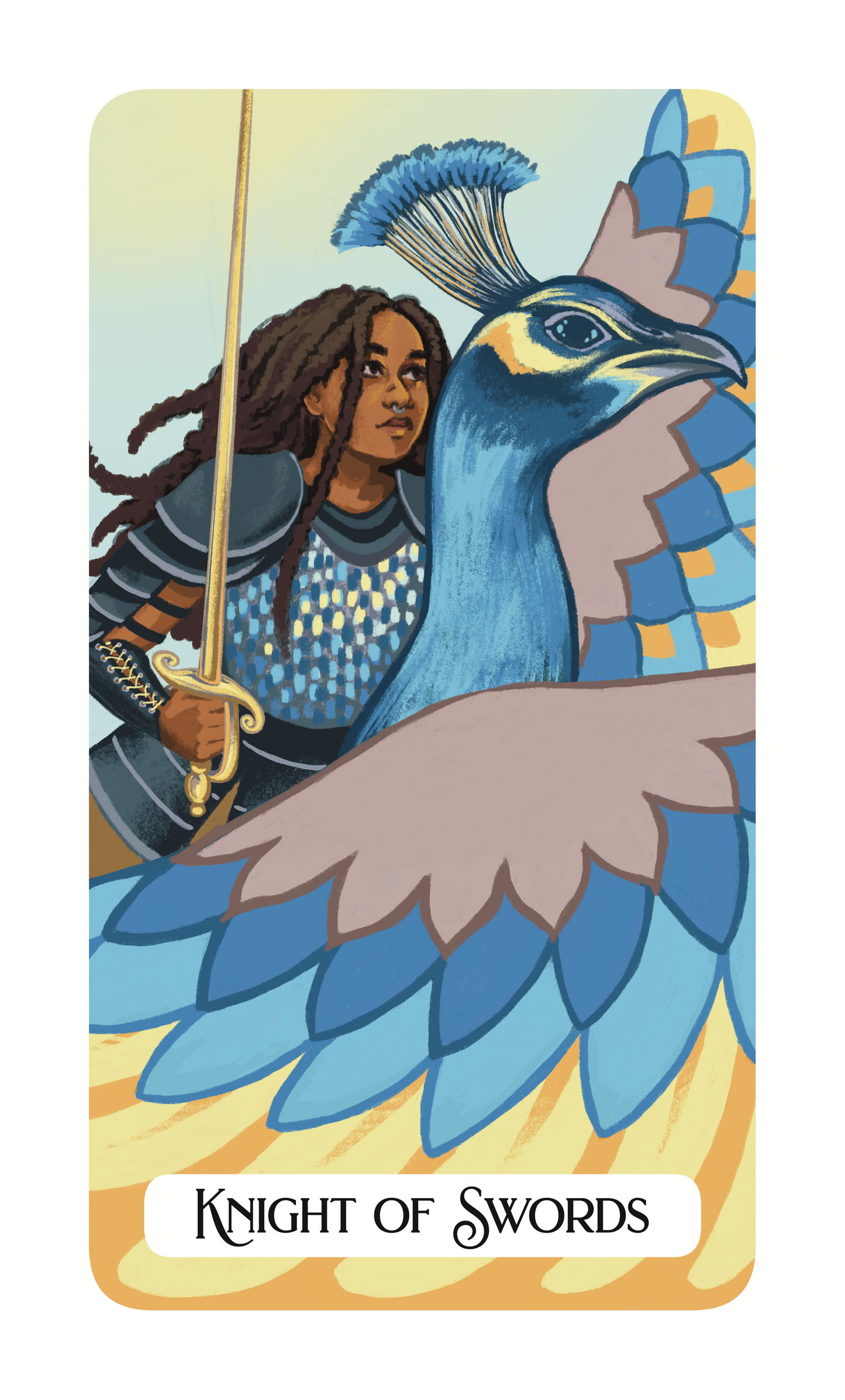 Knight Of Swords - Sapphic Magic Tarot