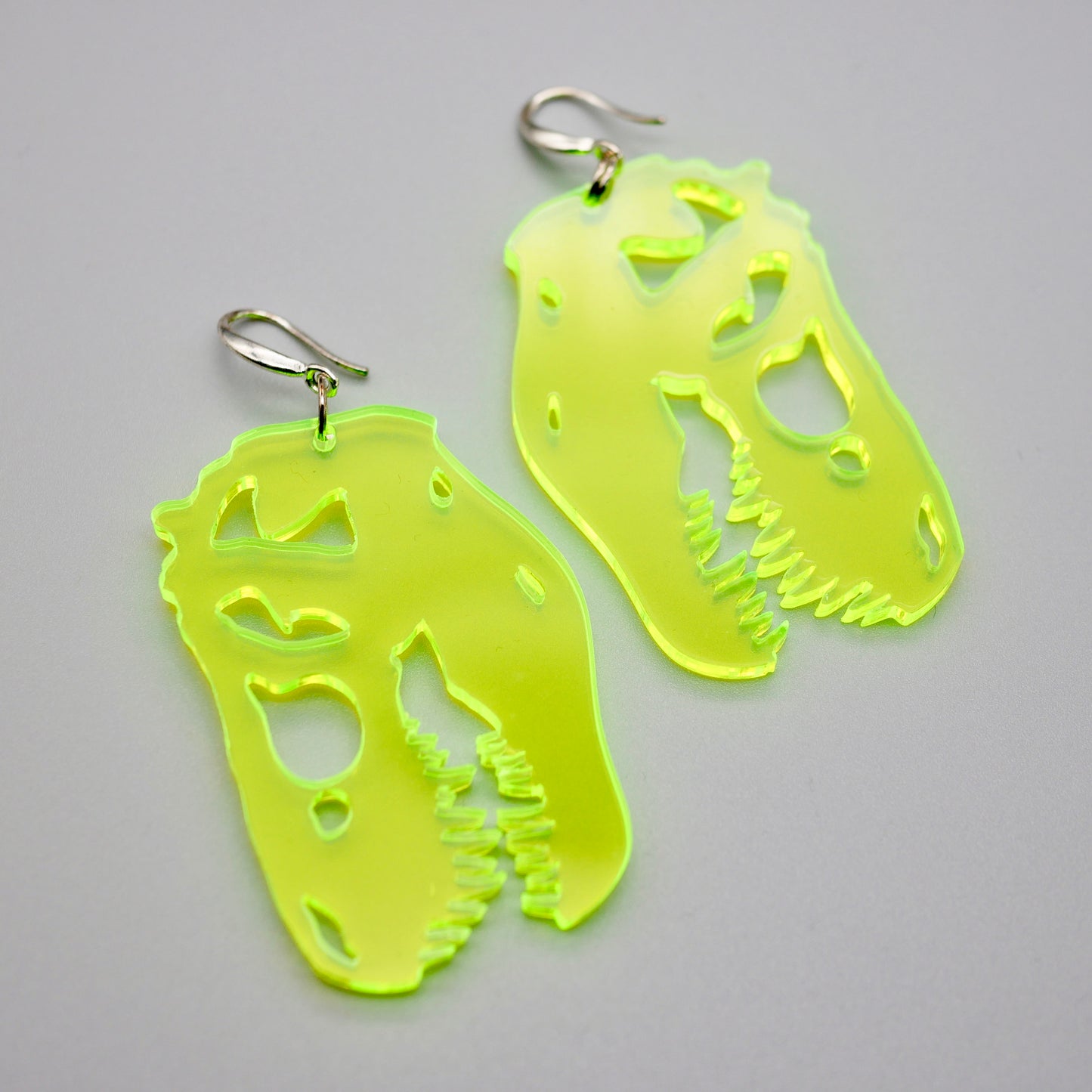 Neon Green T-Rex Skull